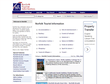 Tablet Screenshot of norfolktouristinformation.com